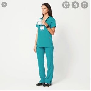 Figs Teal Scrub Set *Limited Edition* - Casma top & Kade bottoms